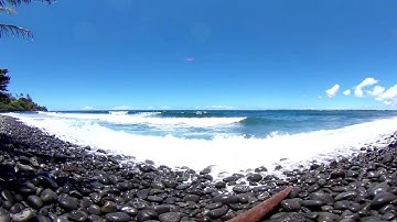 RICOH THETA V - 4K & 360° Spatial Audio Sample (Seashore)