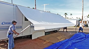 RV Patio Awning Fabric Replacement - Tough Top Awnings Discount Code RVGEEKSROCK - 5% Off Your Order
