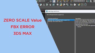 FBX export Problem error scale Zero value