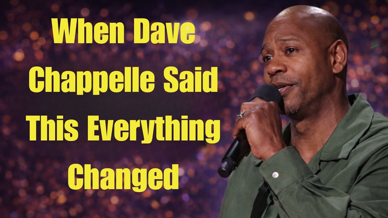 Dave Chappelle | When Dave Chappelle Said This Everything Changed