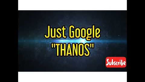 Thanos Infinity Gauntlet did with Google.. Gotta to try this!