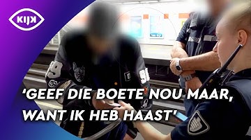 Veelplegende ZWARTRIJDER heeft GEEN TIJD voor PREEK van handhaving | Overtreders | KIJK Misdaad