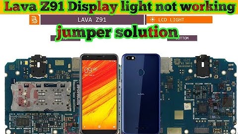 Lava Z91 Display light not working problem jumper solution|#thesoilboy
