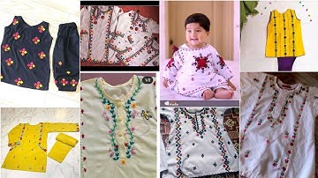 Traditional sindhi handmade dress design for baby girls /sindhi embroidery /baby girl dresses