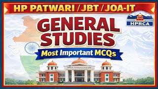 Most Important MCQs about General Studies for HP TGT/JBT Commissions 2026 || Important Top MCQs 