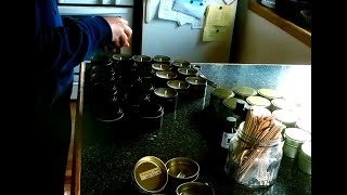 Making Christmas Candles (100% Soy Wax)