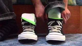 different ways to lace double tongue converse