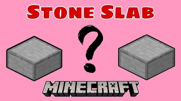 How To Make Smooth Stone Slab In Minecraft | Minecraft Tutorial