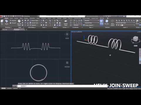 AUTOCAD 3D HELIX-SPRING