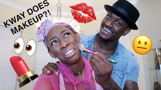 KWAY DOES LALA'S MAKEUP!!