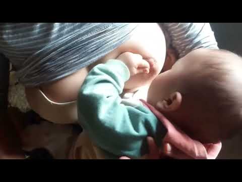 Asian mommy breastfeeding style