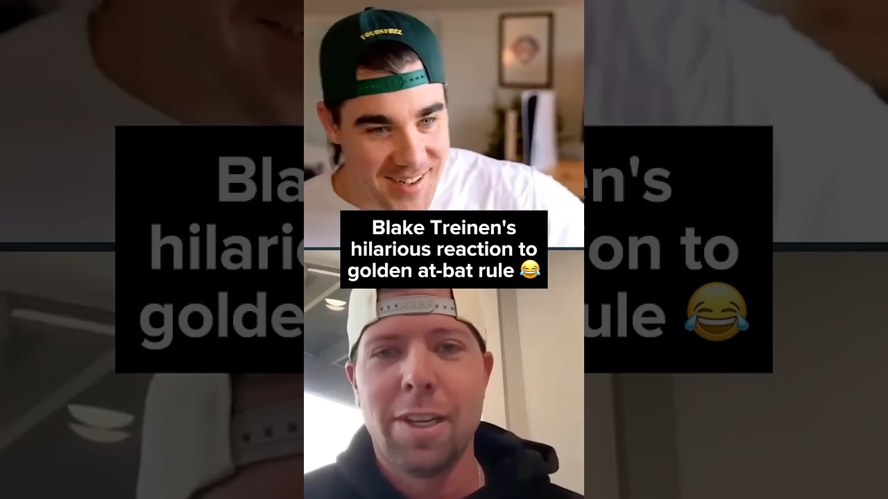 Blake Treinen reacts to Golden Bat Rule 😂 
