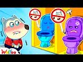 🚽 Broken Toilet 😱 and other Potty Challenges and Good Habits by Wolfoo | Wolfoo Family