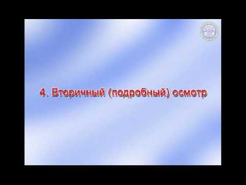 Урок 36 Первая помощь Правила и порядок осмотра пострадавшего