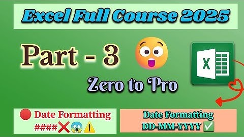 Excel Date & Time Formatting (Part 3) | Master Date Functions & Fix Errors Like a Pro!