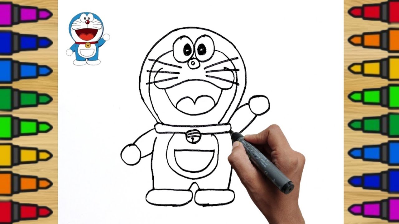 How to Draw Doraemon drawing (step by step) Easy doraemon drawing ...