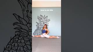 Front Split Easy Tutorial🔥😱 #howto #gymnast #frontsplit #flexibility