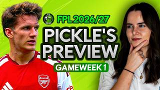 FPL GAMEWEEK 1 PICKLE’S PREVIEW 🥒 | IS TZOLIS ESSENTIAL! 🤔 | Fantasy Premier League 2026/27