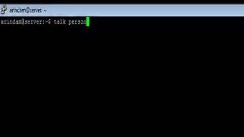 Linux - talk Command - w3resource