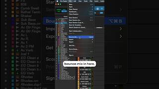 Easiest way to bounce audio in Pro Tools PT.1 👍🏻 #mixing #protools #producer #mixingengineer