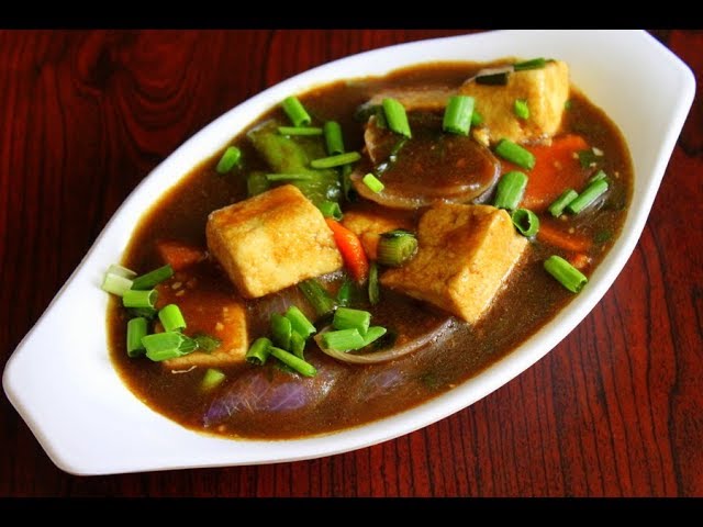 paneer chilli gravy hotel style - how to make paneer chilli - chinese recipes | Yummy Indian Kitchen