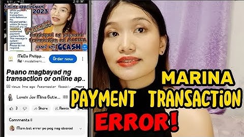 MARINA MISMO Online Appointment | Payment transaction Error! | Seaman