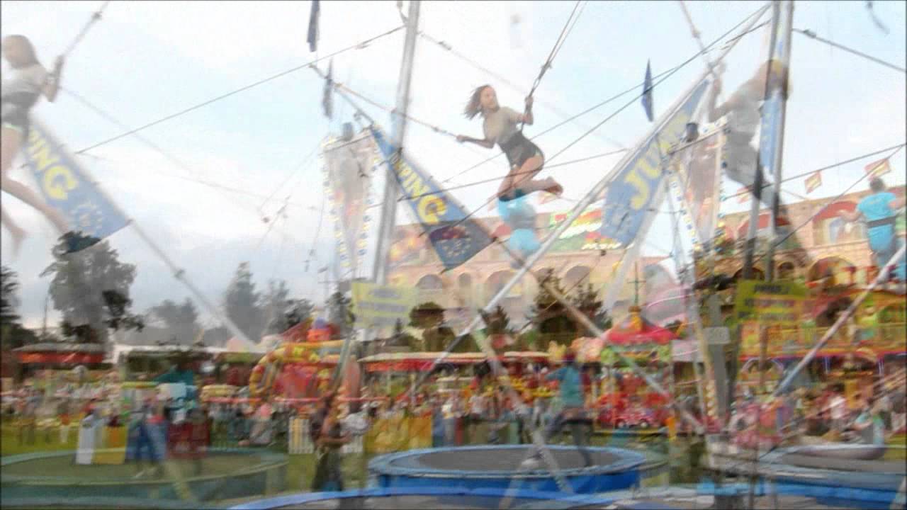 Trampoline Jumping with Bungee Cords and Harness YouTube