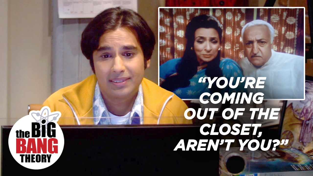 Raj Tells His Parents He's Metrosexual | The Big Bang Theory - YouTube