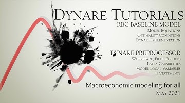 RBC Baseline Model Equations and Introduction to preprocessing with Dynare