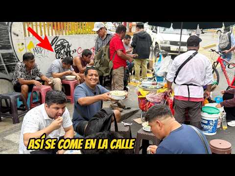 Caldos Callejeros EXTREMOS en Lima: comen SIN mesas ni sillas cerca a Plaza 2 de Mayo