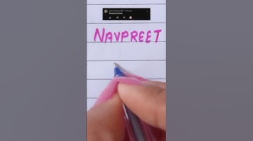 NAVPREET🤩 name logo⭐ #shorts #namelogo #nameart