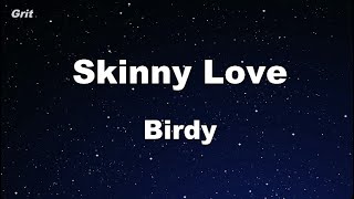 Video thumbnail of "Karaoke♬ Skinny Love - Birdy 【No Guide Melody】 Instrumental"