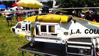 RC TURBINE SCALE HELICOPTER SIKORSKY S-70 FIRE HAWK L.A COUNTY MODEL
