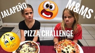 PIZZA CHALLENGE WITH OYSTERS M&MS AND OTHER GROSS FOODS