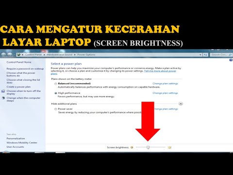 Cara mengatur kecerahan layar komputer/laptop