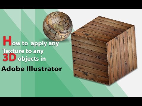 How to apply any realistic texture to any 3D objects in Adobe Illustrator