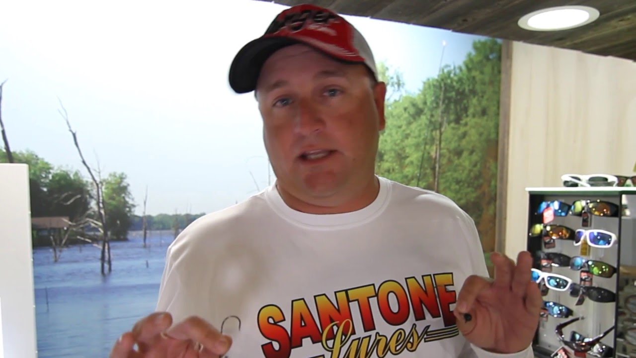Santone Lures pro Jason Hoffman Santone Lures explains how to catch bass on the Piglet Shakey Head