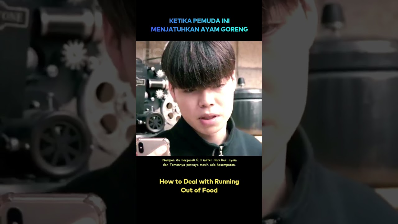 Ketika pemuda ini menjatuhkan ayam goreng