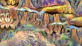 #DeepDream newly trained net, trained on only fungi.