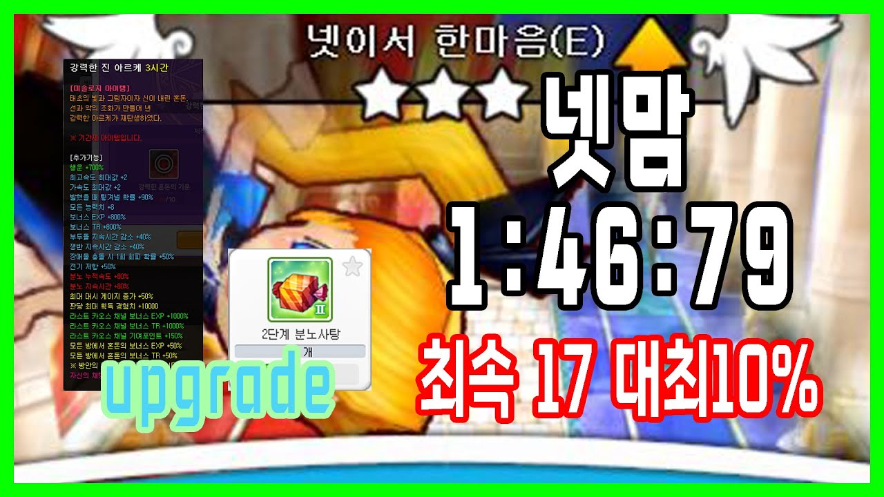 테런 넷맘 기갱 1:46:79 (TalesRunner Wonder land[E] Speedrun) 17 10%