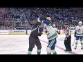 Tanner Pearson vs. Carson Soucy hockey fight Seattle Kraken vs. Vancouver Canucks 1/1/2022