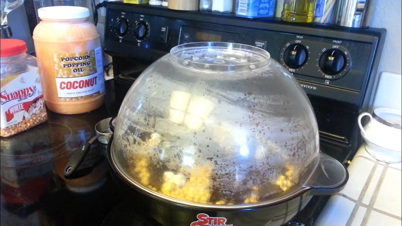 West Bend Stir Crazy Popcorn maker YouTube