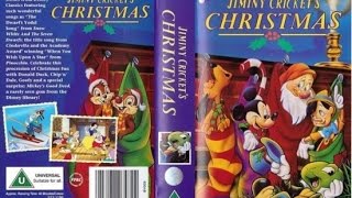 Opening And Closing Of Jiminy Crickets Christmas Uk Vhs 1995