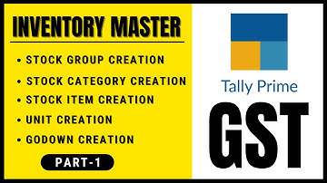 Tally Prime - Inventory Master Part-1