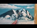 Jak namalować góry 🎨 - łatwy i szybki sposób na zimowy krajobraz🖌️