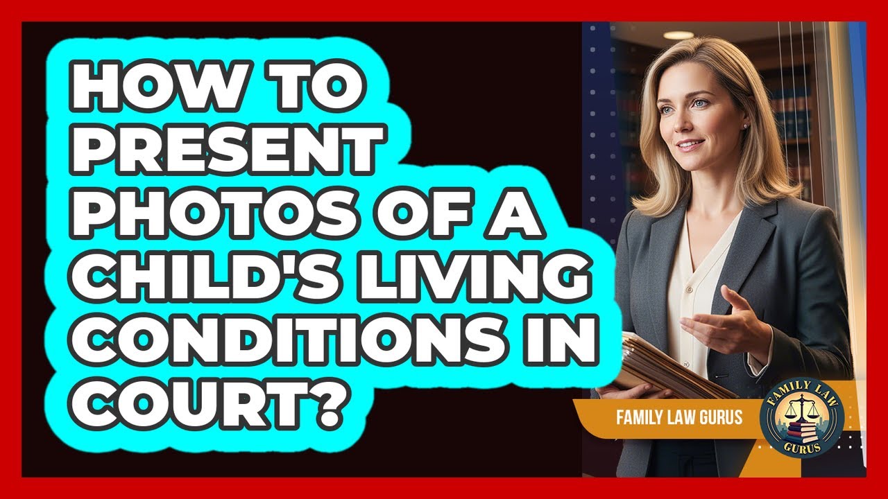 How To Present Photos Of A Child's Living Conditions In Court?