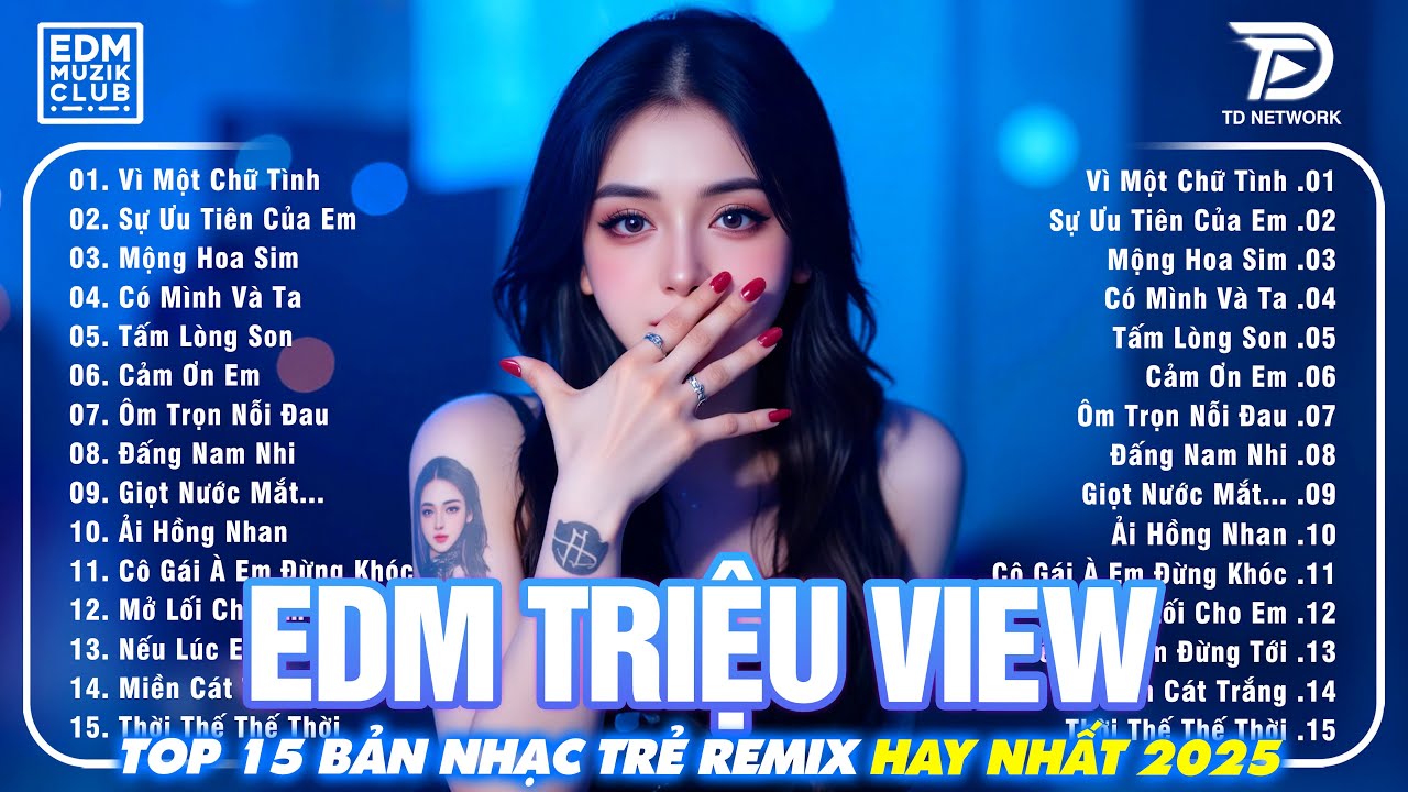 Vì Một Chữ Tình Remix ♫ BXH Nhạc Trẻ EDM Triệu View Hay Nhất 2025 | Top 15 Bản EDM Gây Bão TikTok