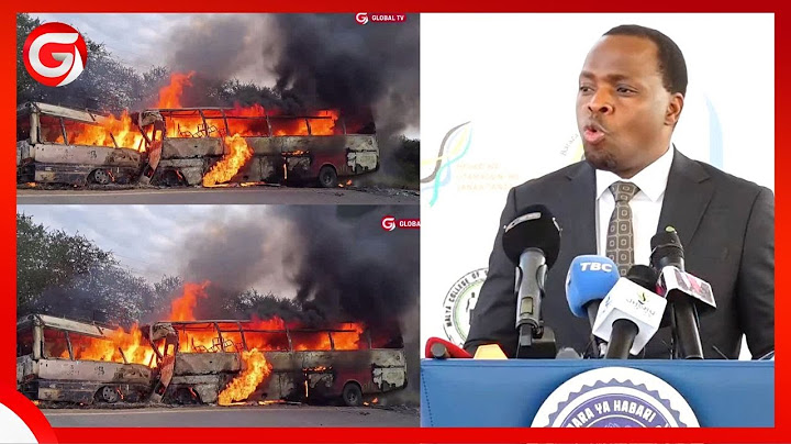 GERSON MSIGWA AZUNGUMZIA AJALI MBAYA ya SAME ILIYOUA WATU 38 - ''AJALI ZINAUA - ZINARUDISHA NYUMA''