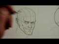 How to draw a head  aligning the features of the face