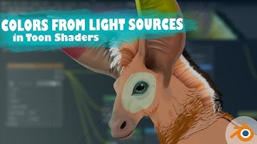 How to use colors from light sources with Toon shaders in Blender (Eevee)